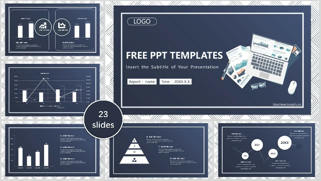 <b>Blue Multi Chart Business PowerPoint Templates</b>