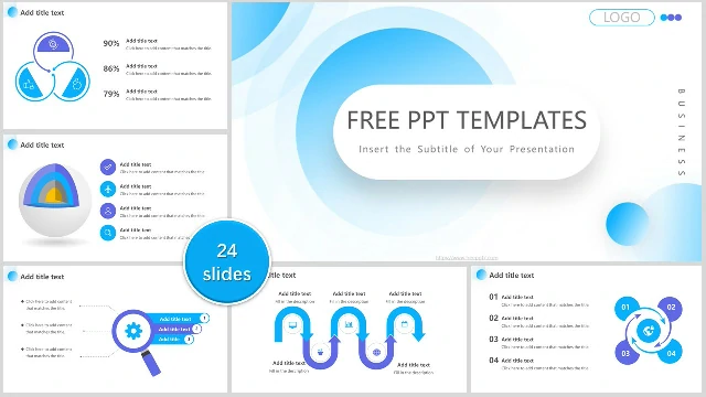 Blue Gradient Style Business PowerPoint Templates