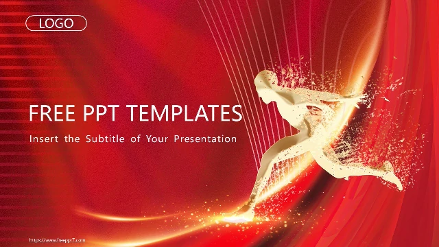 Free red powerpoint templates and Google slide themes