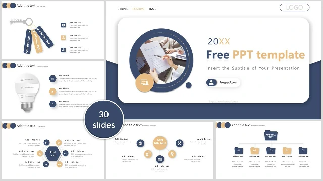 <b>High-end workplace business PowerPoint templates</b>