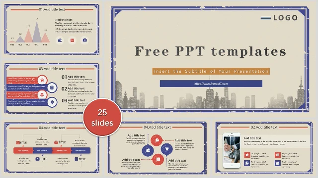 Classical Style Business PowerPoint Templates