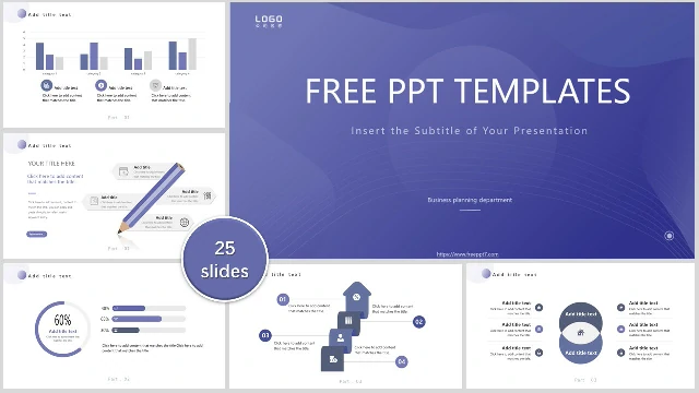 Blue Elegant Business PowerPoint Templates