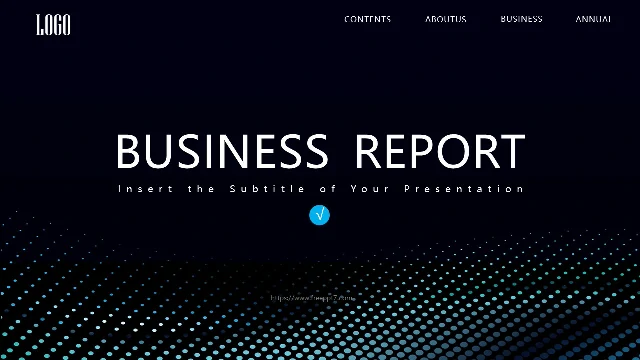 Abstract Blue Dots Business Power
