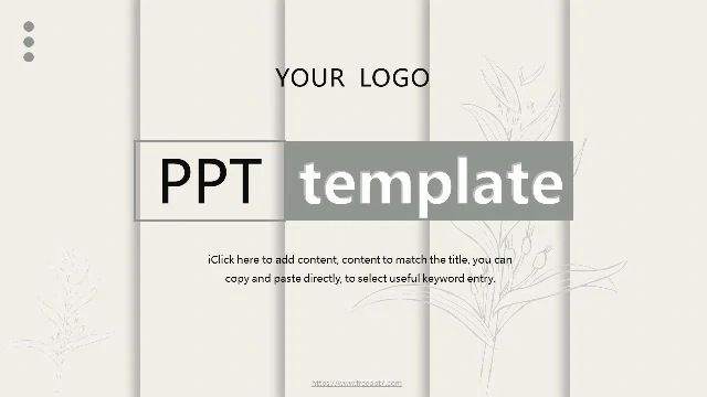 Elegant Classical Pattern PowerPoint Templates