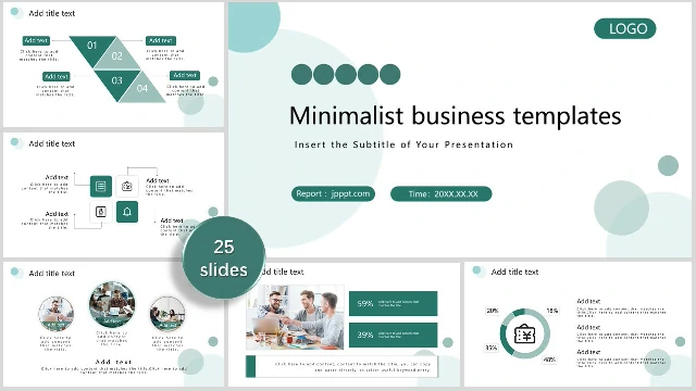 <b>Simple Green Dot Business PowerPoint Templates</b>