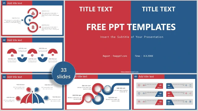 <b>Red Blue Business PowerPoint Templates</b>