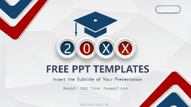 <b>Red and blue color high-end PowerPoint templates</b>