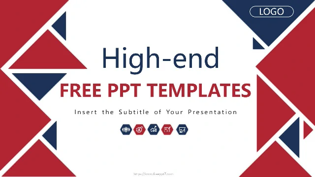 <b>Red Blue Triangle Business PowerPoint Templates</b>