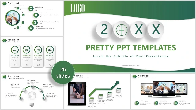 <b>Green Gradient Style Business PowerPoint Templates</b>