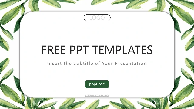 Fresh Leaf Business PowerPoint Templates