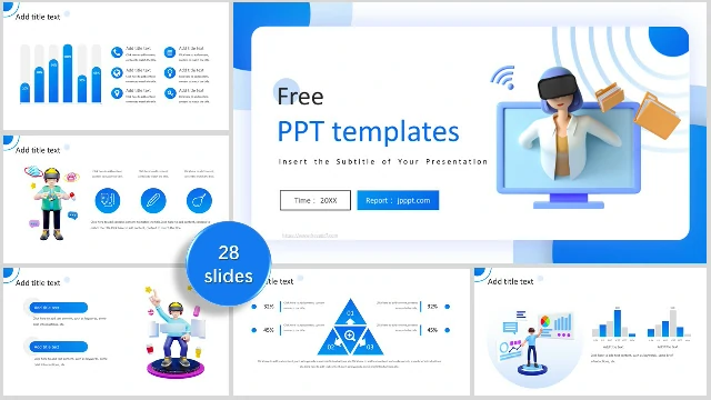 Free 3D powerpoint templates and Google slides