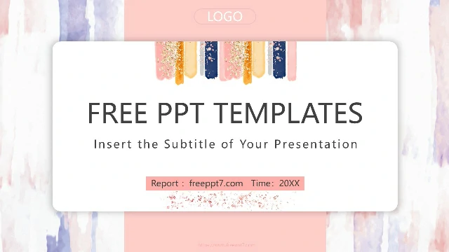 <b>Pink Watercolor Style Business PowerPoint Templates</b>