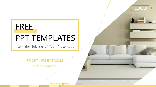 <b>Yellow Furniture Theme Business PowerPoint Templates</b>
