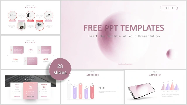 Pink Fashion Style Business PowerPoint Templates