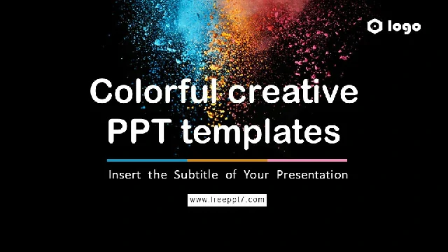 <b>Colorful creative business PPT templates</b>