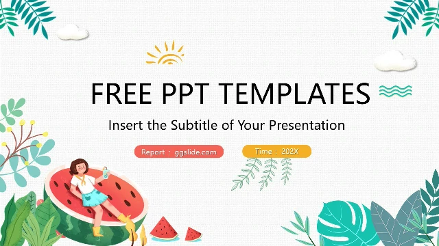 Free cartoon powerpoint templates and Google slides