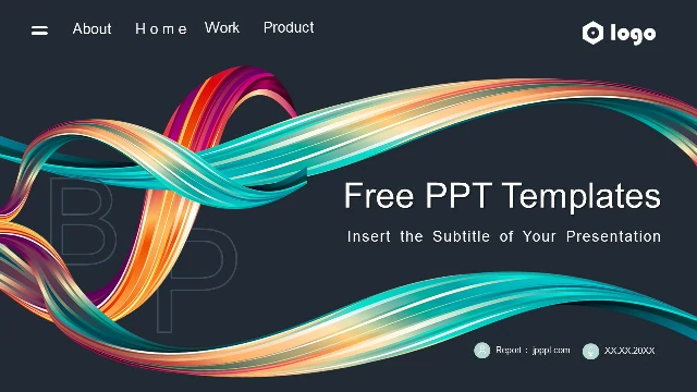 <b>Colorful Lines Background Business PowerPoint Templates</b>