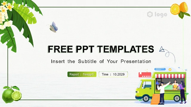 <b>Green Fresh Food Theme PowerPoint Templates</b>