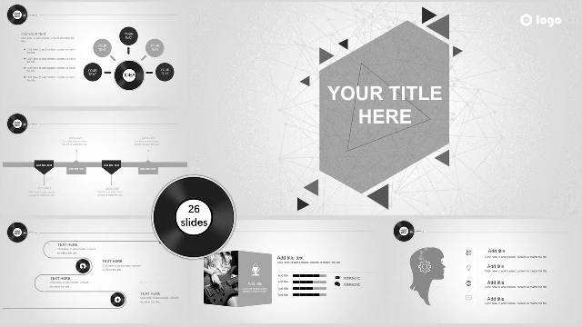 Grey Tones Music PowerPoint Templ