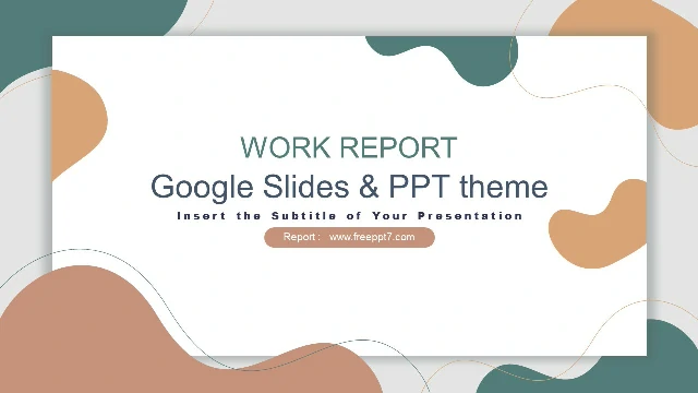 <b>Dynamic work report PPT templates</b>
