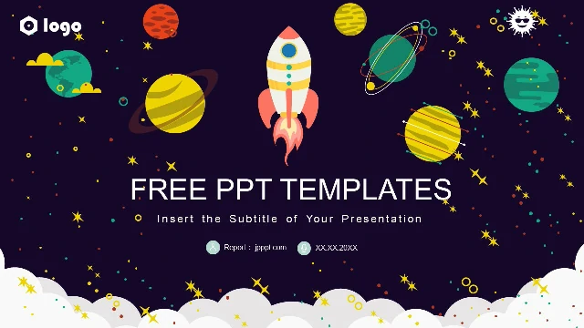 <b>Cartoon Space Background PowerPoint Templates</b>