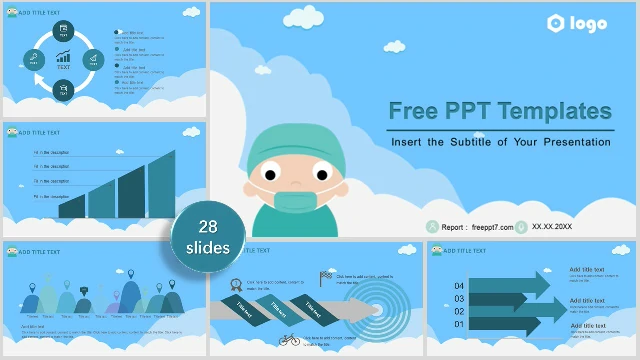 Hospital Operation Report PowerPoint Templates