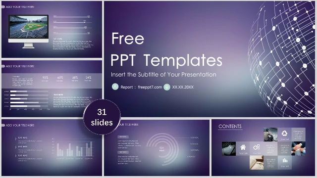 themes for powerpoint purple