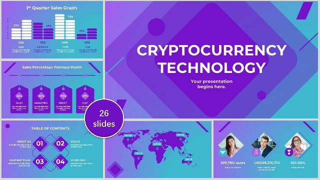 <b>Cryptocurrency Technology PowerPoint Templates</b>