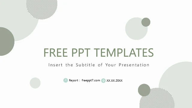 <b>Green Polka Dot Business PowerPoint Templates</b>