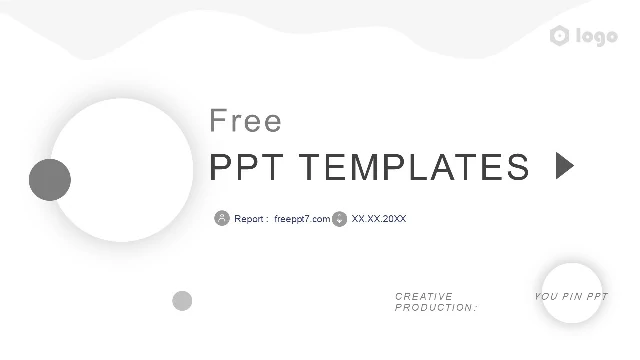 black & white presentation powerpoint template