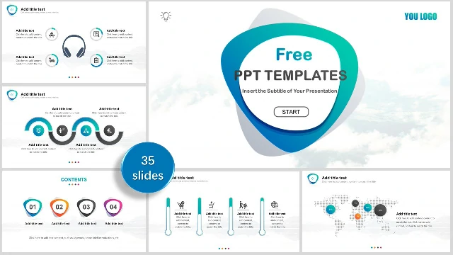 Elegant and simple business PowerPoint templates