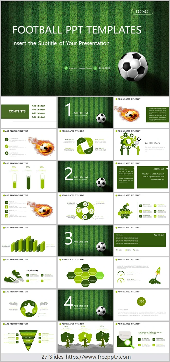 Free Google Slides & PowerPoint templates about Football