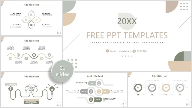 Simple Morandi Business PowerPoint Templates