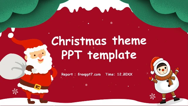 Cartoon style Christmas PowerPoint Templates