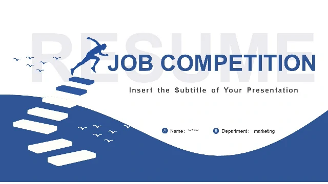 <b>Blue job competition PowerPoint templates</b>