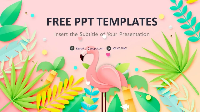 <b>Flamingo Background PowerPoint Templates</b>