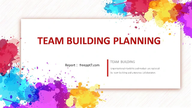 <b>Colorful team building theme PowerPoint templates</b>