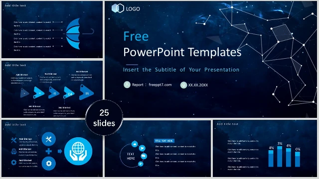 Starry Sky Business PowerPoint Templates