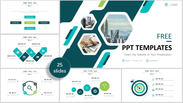 Blue High-end Business Report PowerPoint Templates