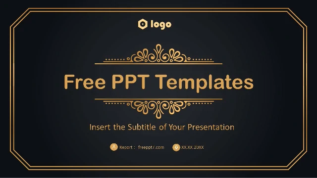 Black Gold Investment Plan PowerPoint Templates