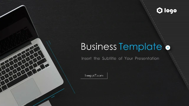 <b>Black high-end business PowerPoint templates</b>