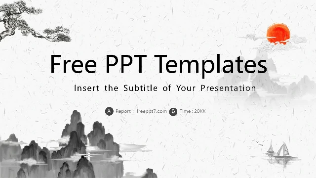 Free Chinese powerpoint templates and slides templates