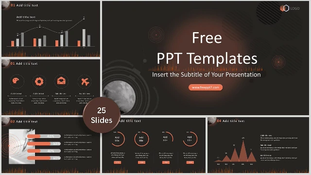 Black Orange Business PowerPoint 