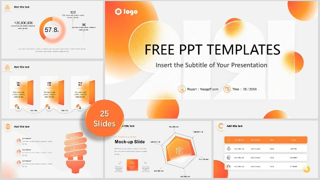 <b>Orange Business Plan PowerPoint Template - Nice</b>