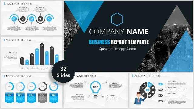 <b>Business PowerPoint Template Free - high-end</b>