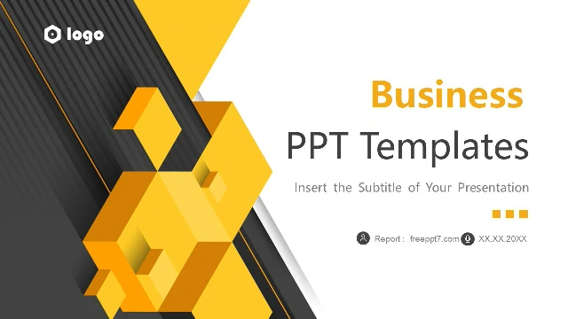 Abstract Style Business PowerPoint Template - Boutique