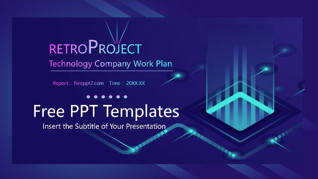 <strong>Elevate Tech Presentations with Blue Vector PowerPoint Temp</strong>