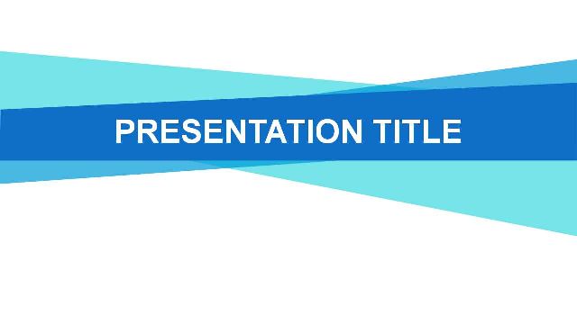 Blue Stripe PowerPoint Template