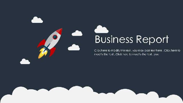 <b>Cartoon PowerPoint Template For Business Report</b>