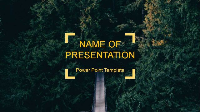 Forest Background PowerPoint Template